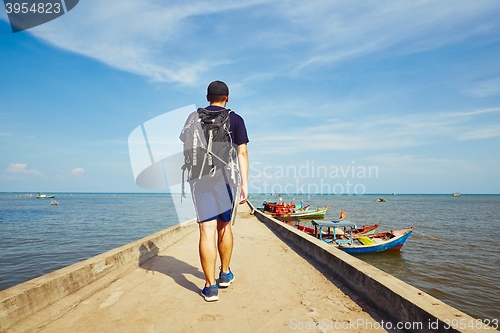 Image of Young traveler in Asia