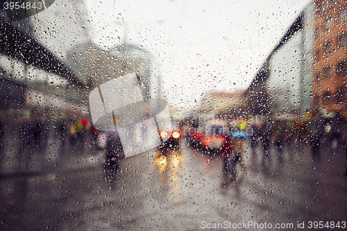 Image of Rain in the city 