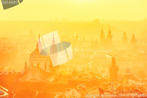 Image of Prague at the sunrise 