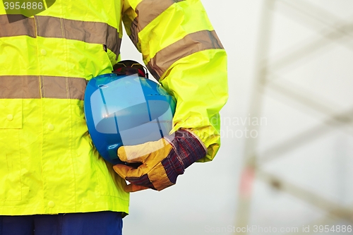 Image of Worker with helmet