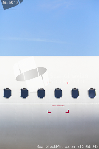 Image of Windows of the airplane