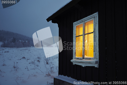 Image of Night in mountains 