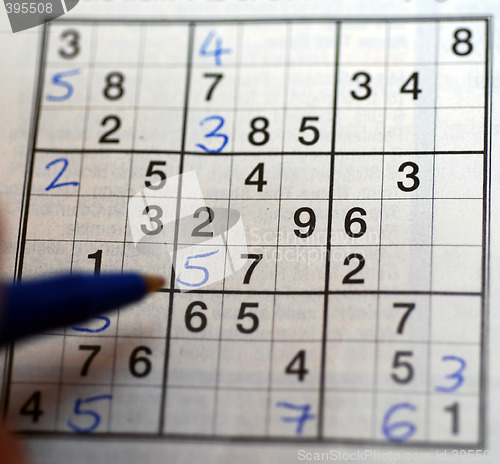 Image of Playing Sudoku