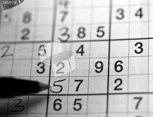 Image of Sudoku in Black and White