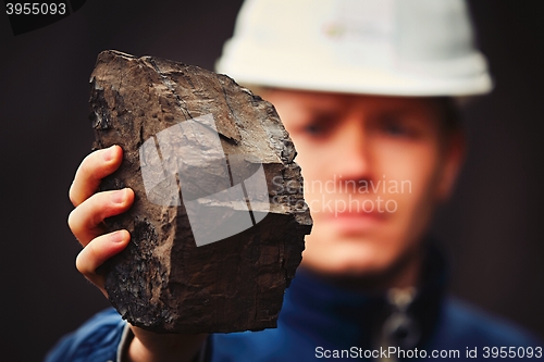 Image of Worker in coal mine