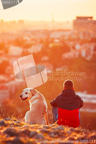 Image of Photographer at the sunrise