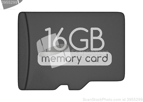 Image of MicroSD memory card.