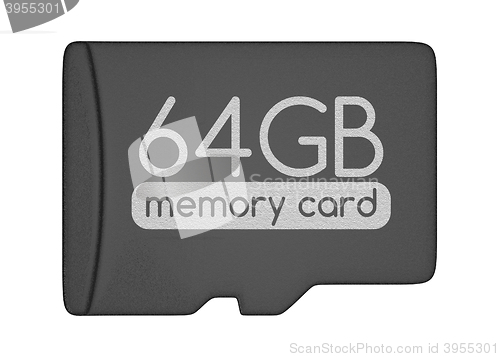 Image of MicroSD memory card.