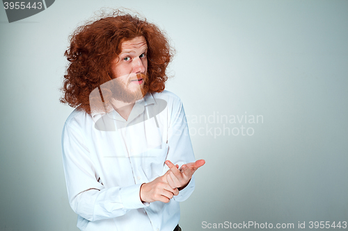 Image of The young man looking at camera