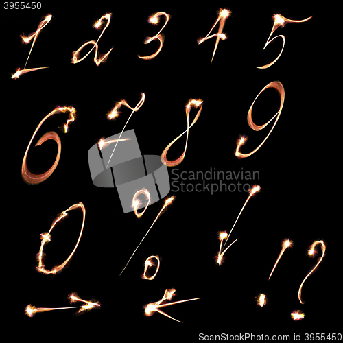 Image of Set of numbers