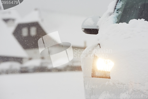 Image of Car on winter road