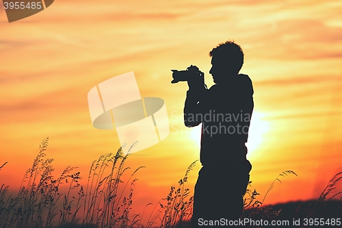 Image of Silhouette of the photographer