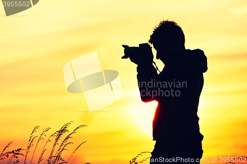 Image of Silhouette of the photographer