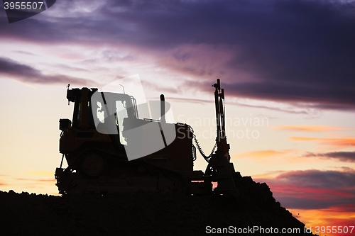 Image of Building site at the sunset