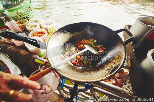 Image of Floating market in Bangkok