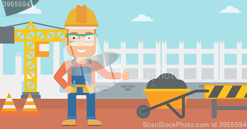 Image of Builder showing thumbs up.