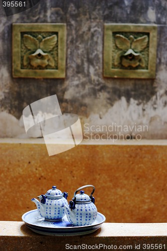 Image of Asian tea set