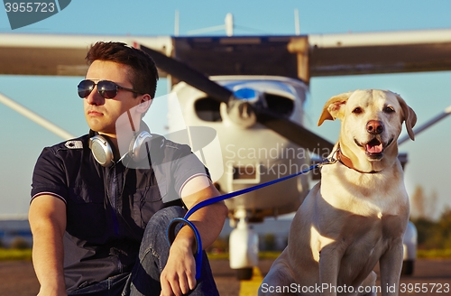 Image of Young pilot