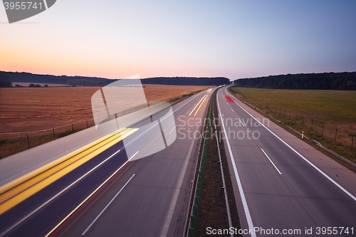 Image of Highway at the sunrise