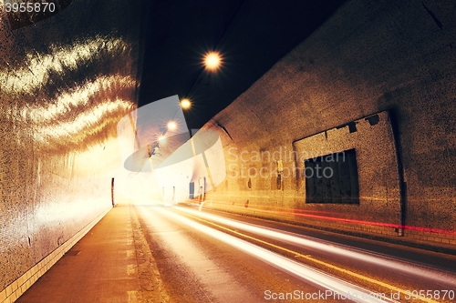 Image of Traffic in urban tunnel