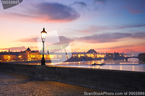 Image of Prague at the sunrise