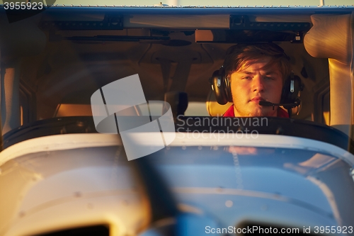 Image of Young pilot