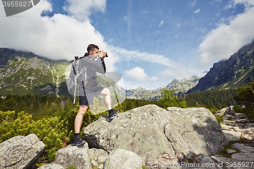 Image of Photographer in the mountains