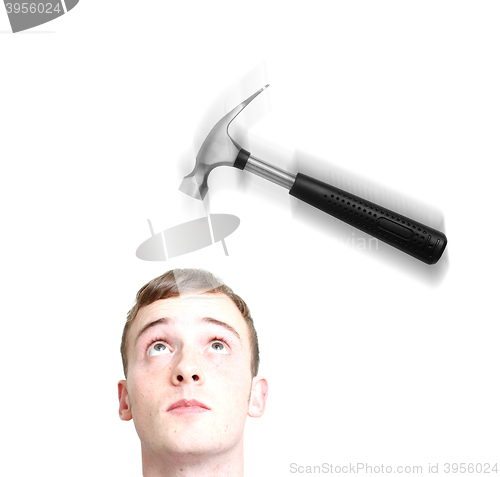 Image of Hammering on head