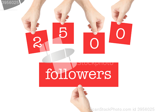 Image of 2500 followers