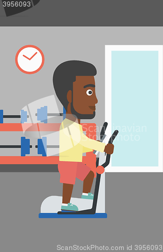 Image of Man making exercises.