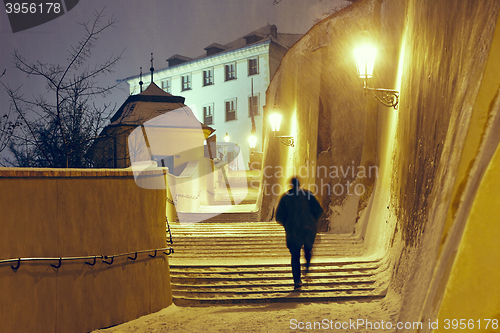 Image of Snowfall in the city