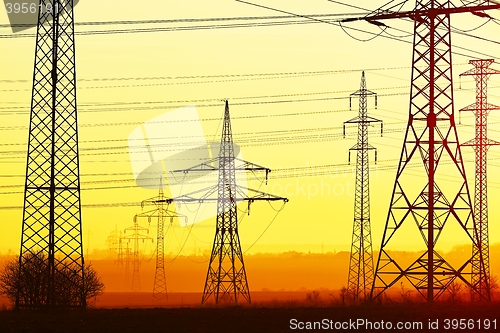 Image of Electricity pylons