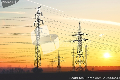 Image of Electricity pylons