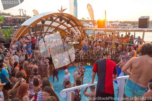 Image of Party on Zrce beach, Novalja, Pag island, Croatia.