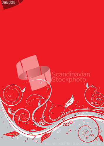 Image of floral twist red