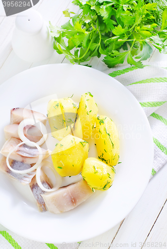 Image of potato and herring