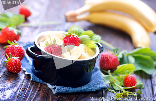 Image of strawberry with banana