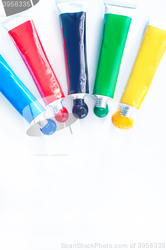 Image of color acrilic paint