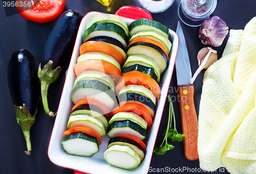 Image of vegetables for ratatuille 