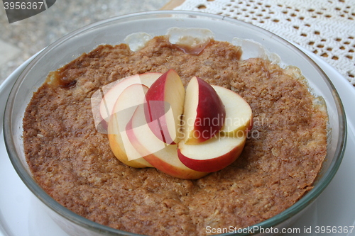 Image of Toffee pie with apple and nectarine