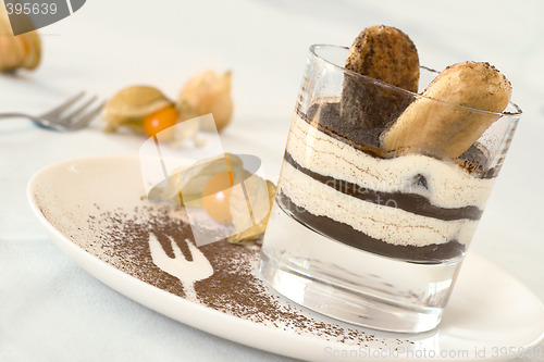 Image of tiramisu in a glass