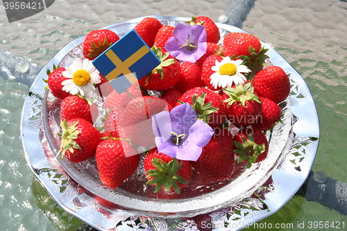 Image of Swedish strawberries for Midsummer