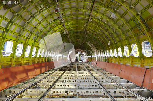 Image of Airplane under maintenance 