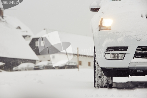 Image of Car on winter road