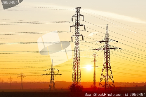 Image of Electricity pylons