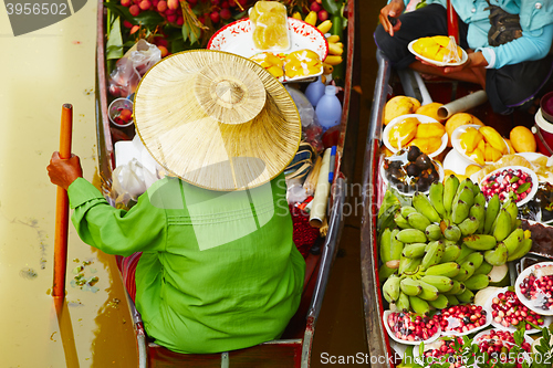 Image of Traditional floating market 