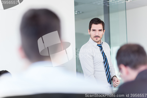 Image of Business team office meeting.