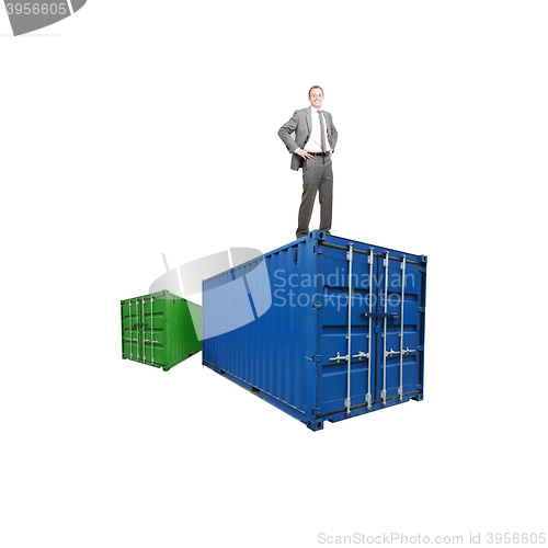 Image of Shipping businessman