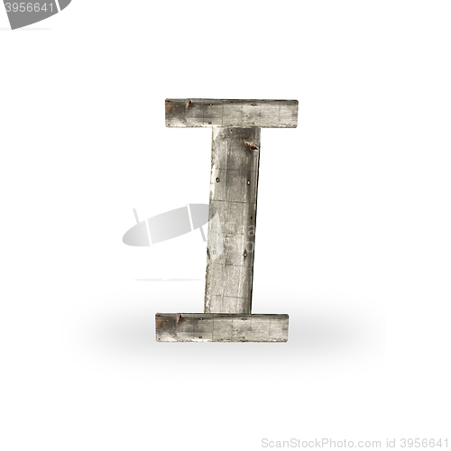 Image of Wooden letter I