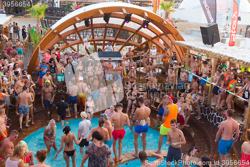 Image of Party on Zrce beach, Novalja, Pag island, Croatia.